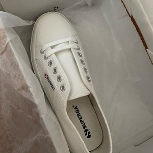 Superga white canvas sneaker